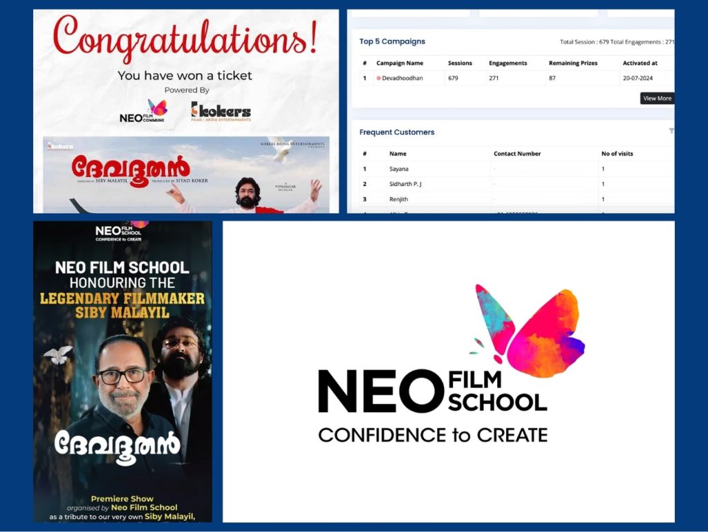 Neo Film School celebrates the re-release of the movie Devadoothan, honoring legendary filmmaker Siby Malayil.
